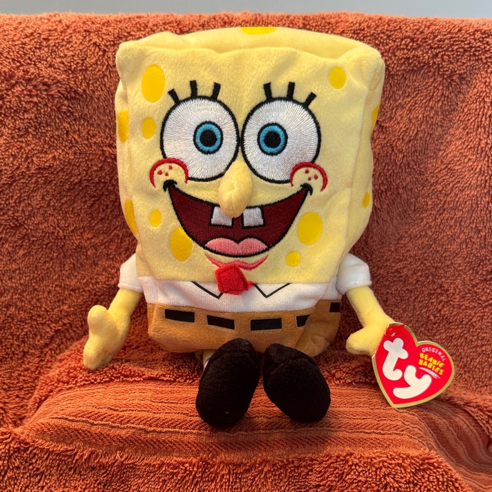 Ty Beanie Babies - SpongeBob SquarePants - Retired 2007 plush toy w/tags